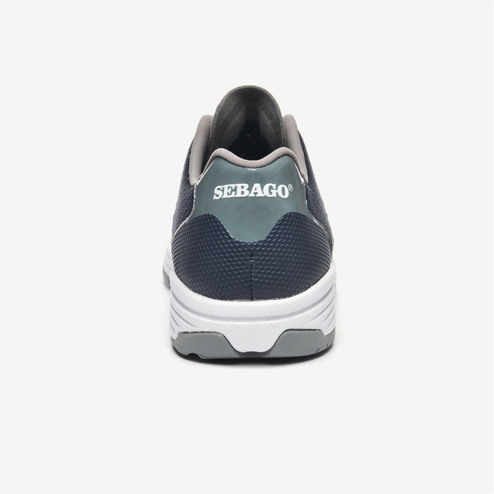 Marineblaue Segel-Sneakers mit niedrigem Schnitt und Drainage-Technologie für Damen 5