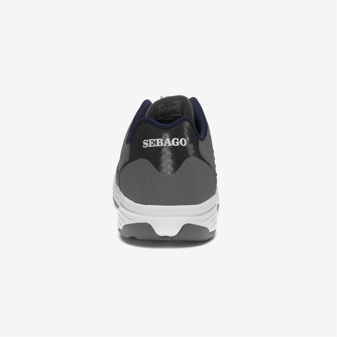 Grey Navy Women's Sailing Sneakers with Water-Draining Technology main