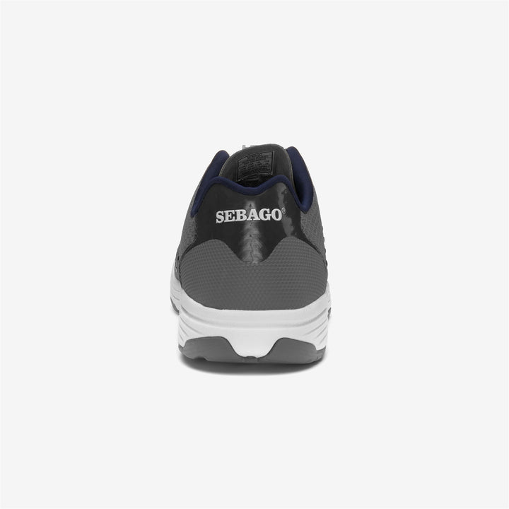 Grey Navy Women's Sailing Sneakers with Water-Draining Technology 5