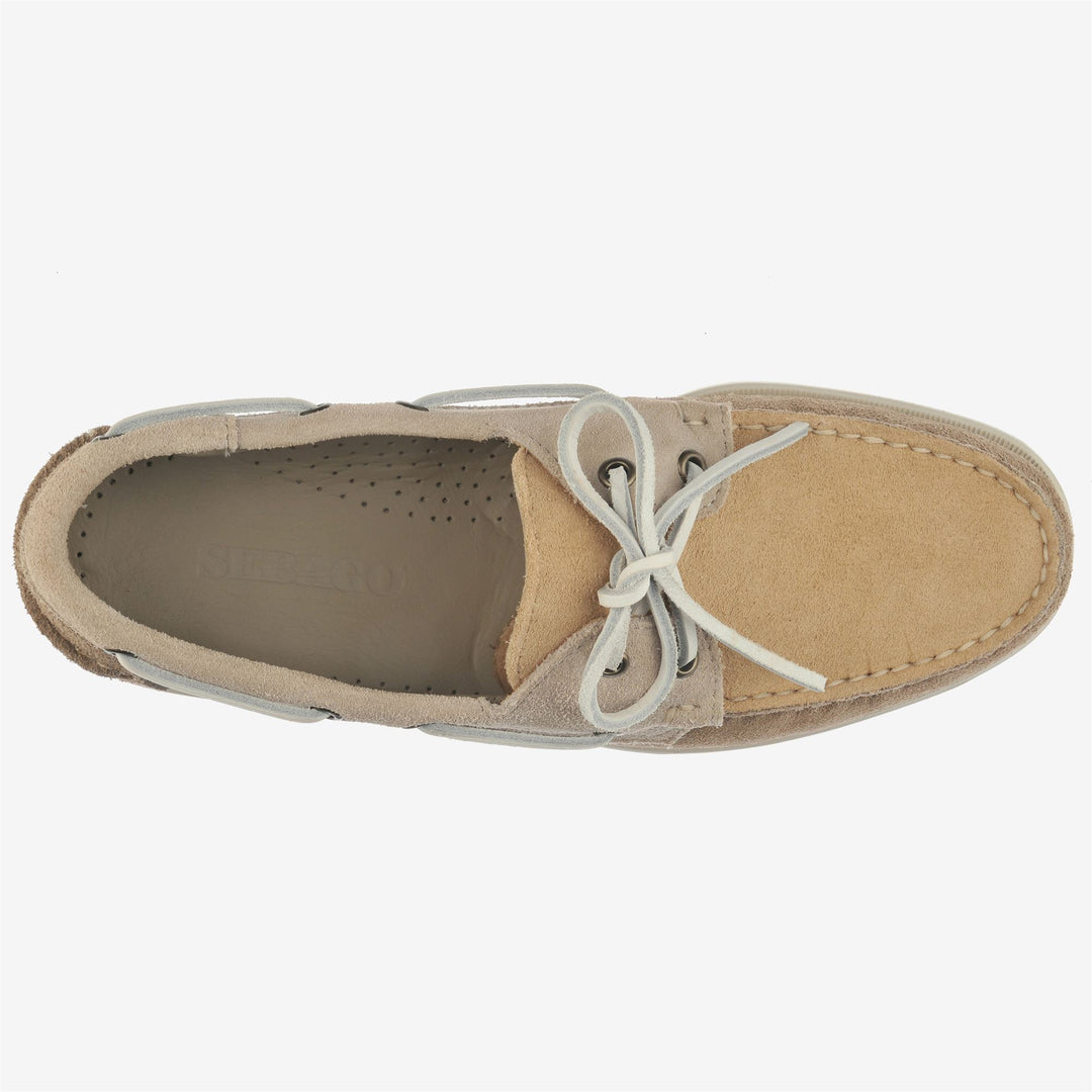 Grey Taupe Men's Nautical Moccasin Boat Shoes for Yachting main