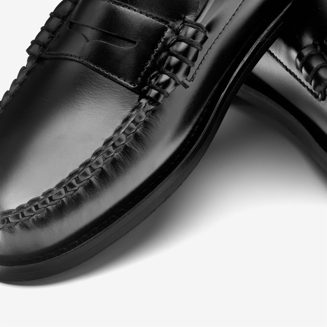Schwarze Damen Business Mokassin Loafer mit Lederkonstruktion main