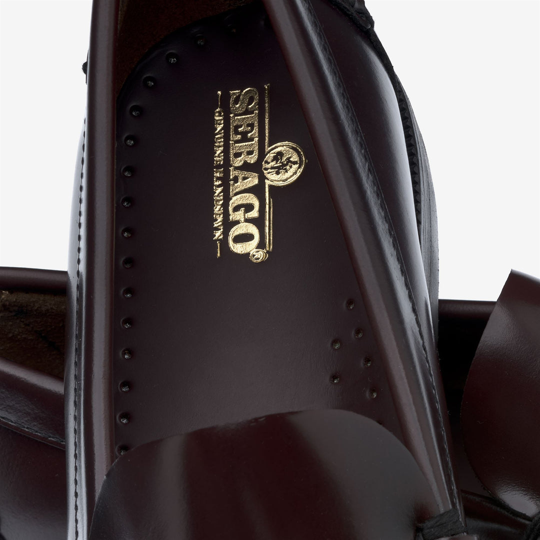 Burgundy Red Women's Leather Moccasin Loafers for Business main