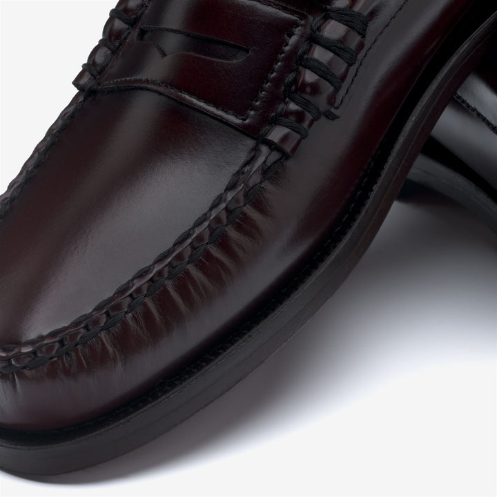 Burgundy Red Women's Leather Moccasin Loafers for Business 6