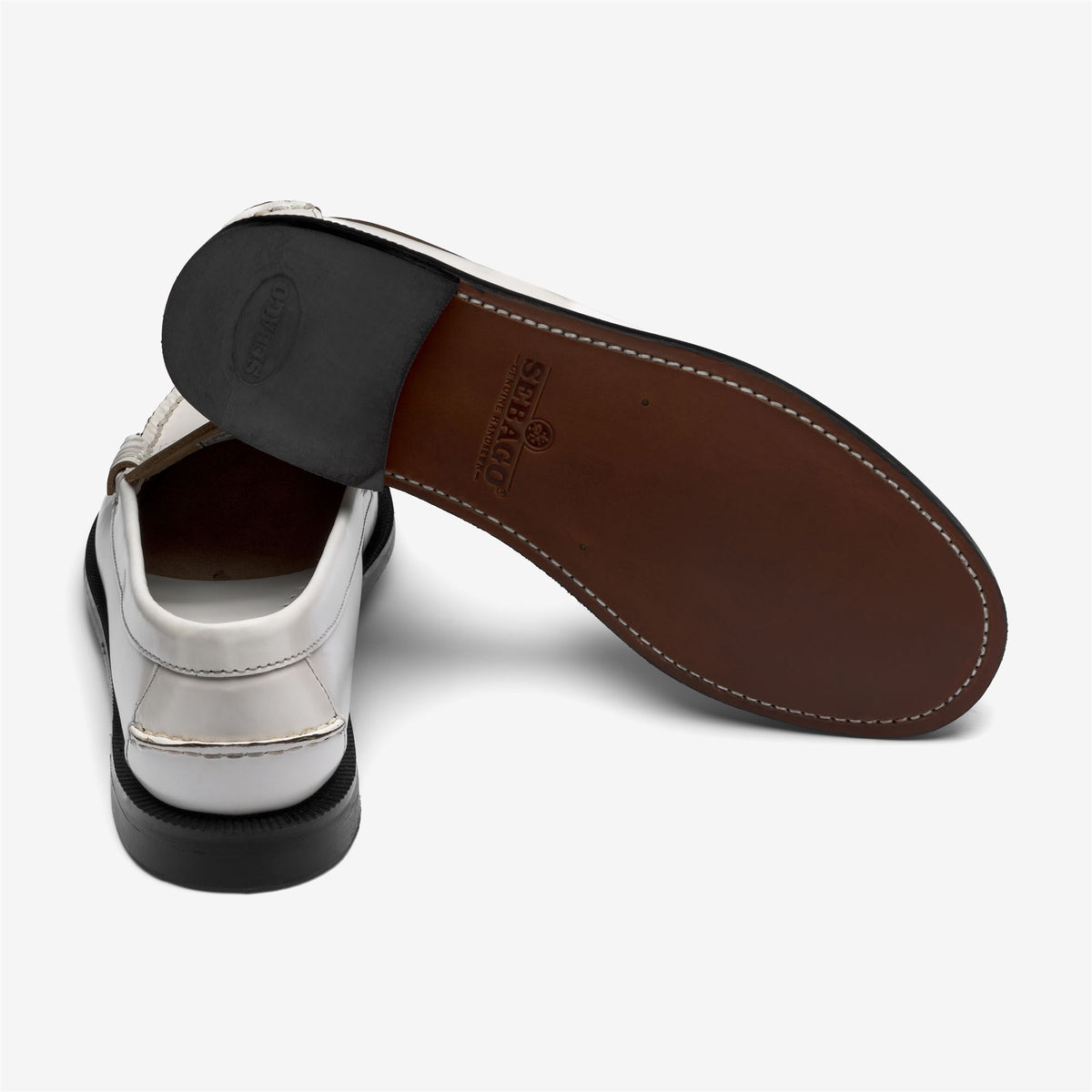 Mocassino in pelle bianco da donna