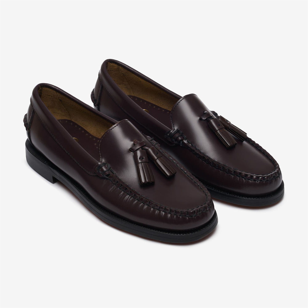 Dark Brown Women's Business Moccasin Loafers with Leather Construction 02