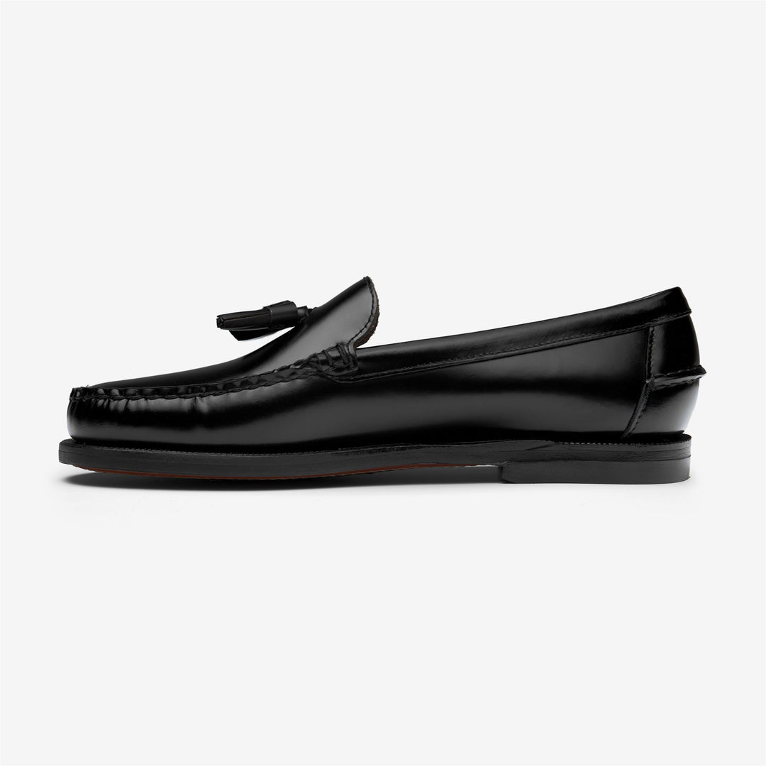 Black Women's Leather Moccasin Dress Loafers for Business main