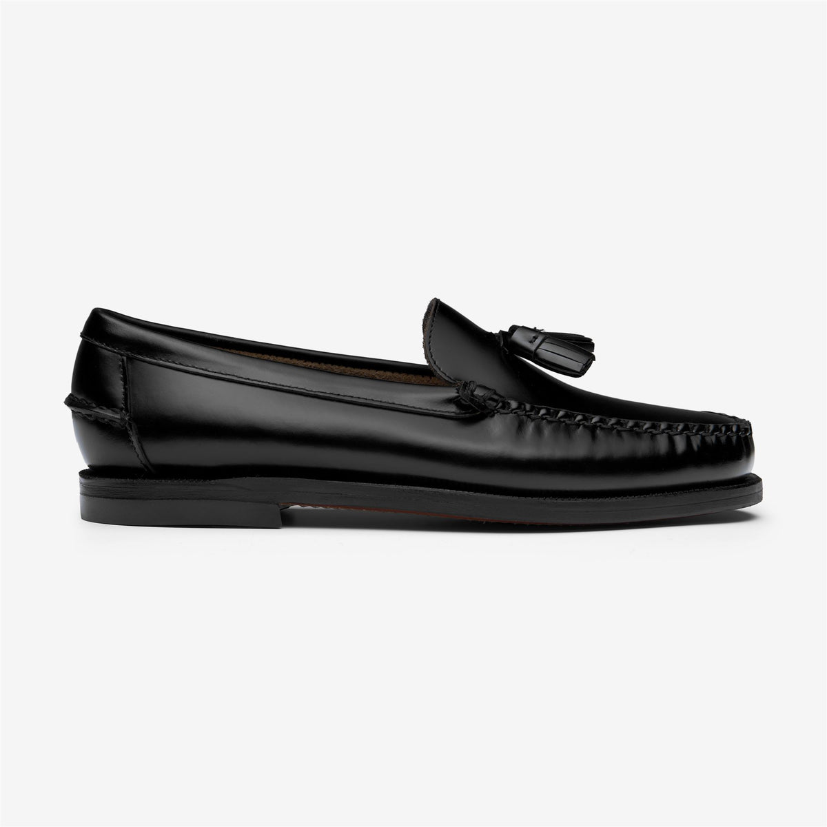 Mocassino in pelle nero da donna