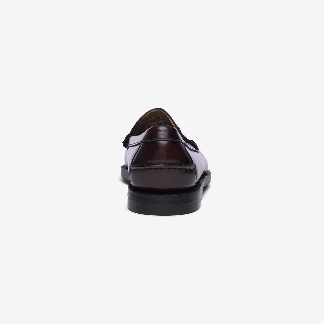 Mocasines de negocios de cuero color burdeos para mujer main
