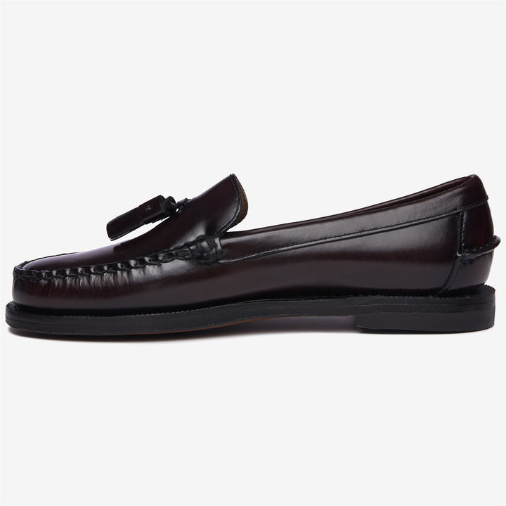Mocasines de negocios de cuero color burdeos para mujer 3