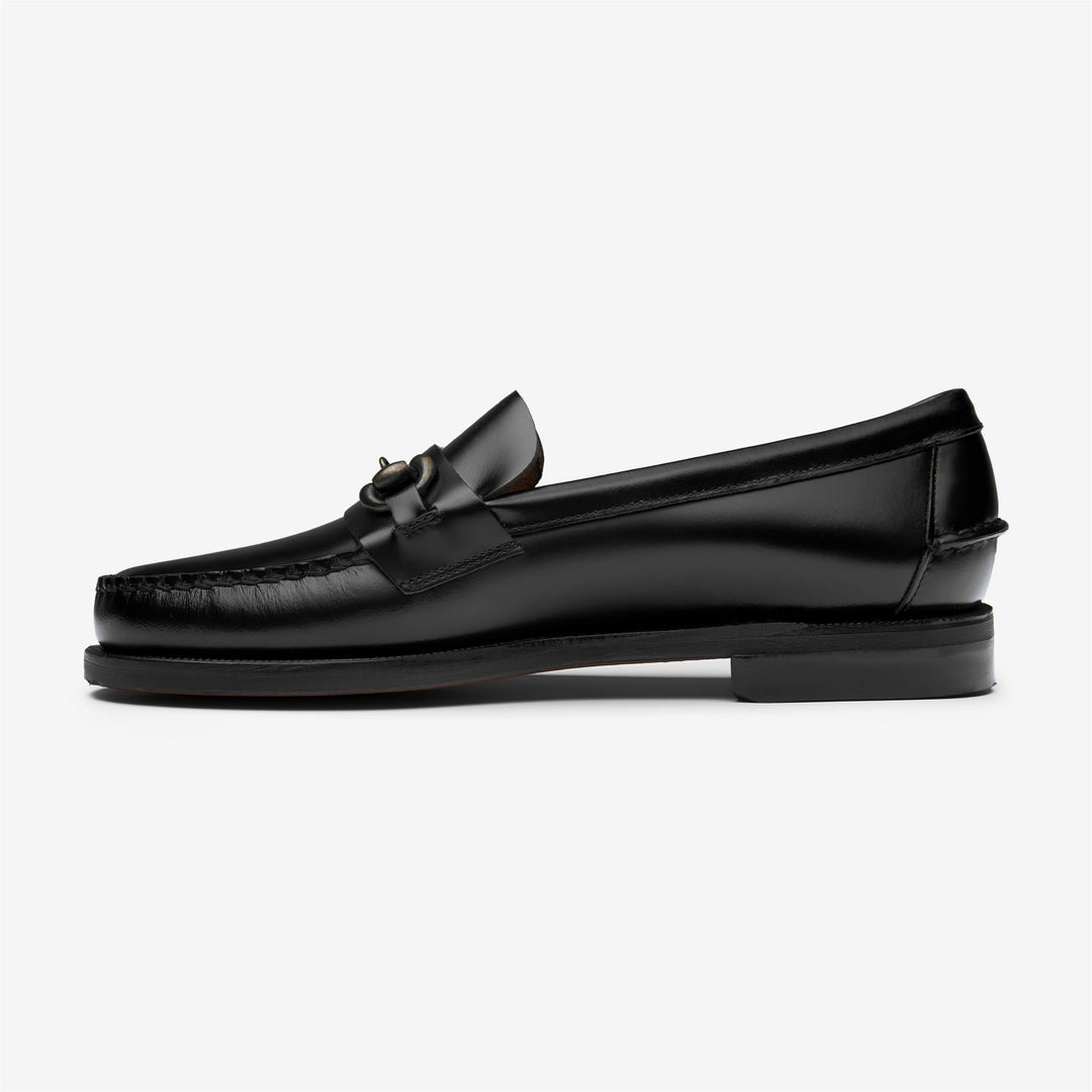 Schwarze Herren Leder Mokassin Loafer fürs Business main