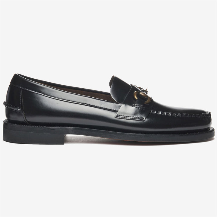Black Men's Leather Moccasin Dress Loafers for Business 1