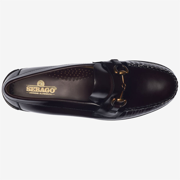 Mocasines de negocios de cuero rojo burdeos para hombre 4