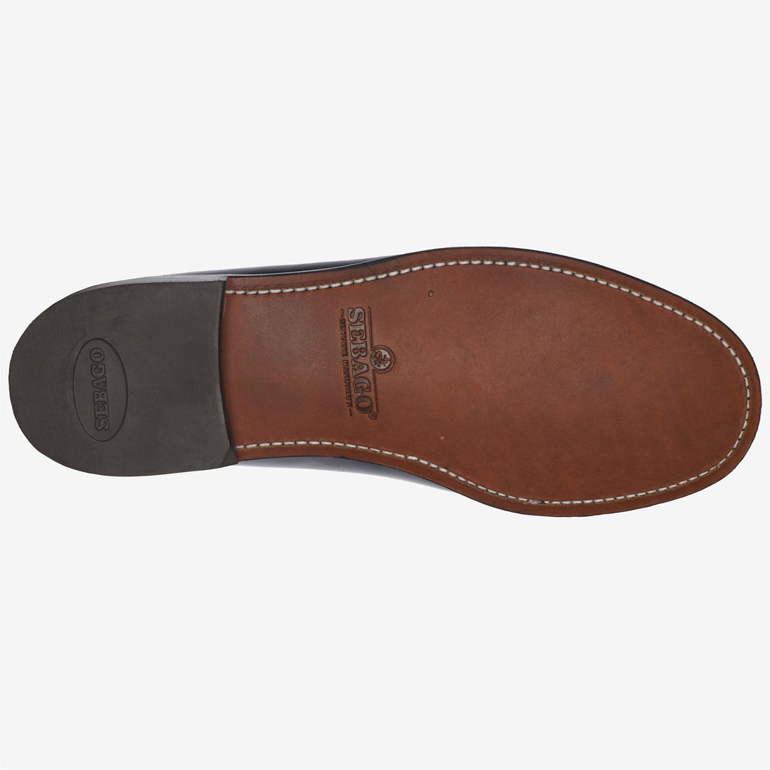 Black Men's Leather Slip-On Moccasin Dress Loafers main