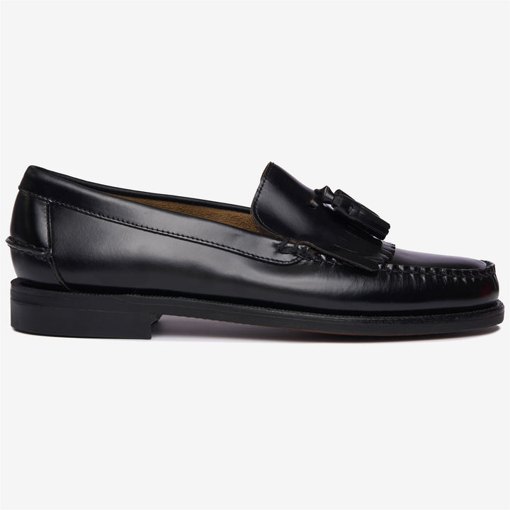 Mocassins habillés en cuir noir pour homme 1