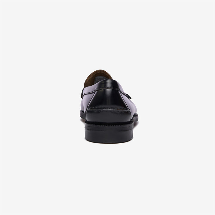 Mocassins habillés en cuir noir pour homme 5