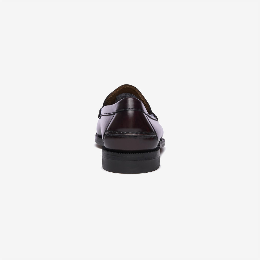 Burgundy Red Men's Leather Slip-On Business Moccasins main