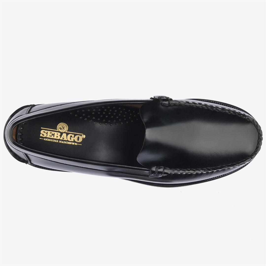 Black Men's Business Leather Moccasin Loafers main