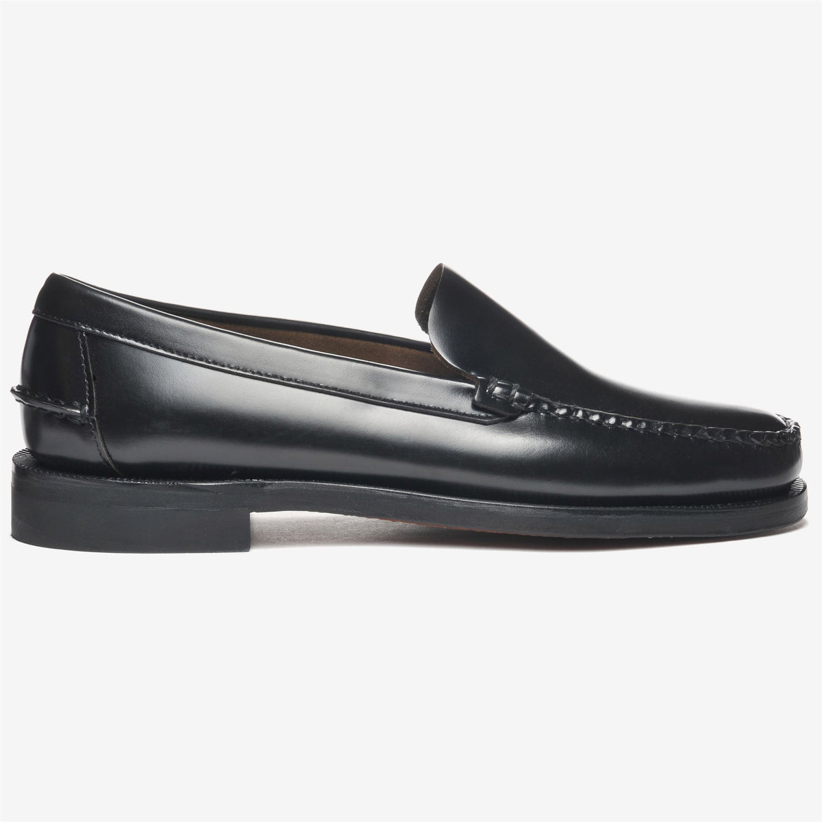 Black Men's Leather Loafer