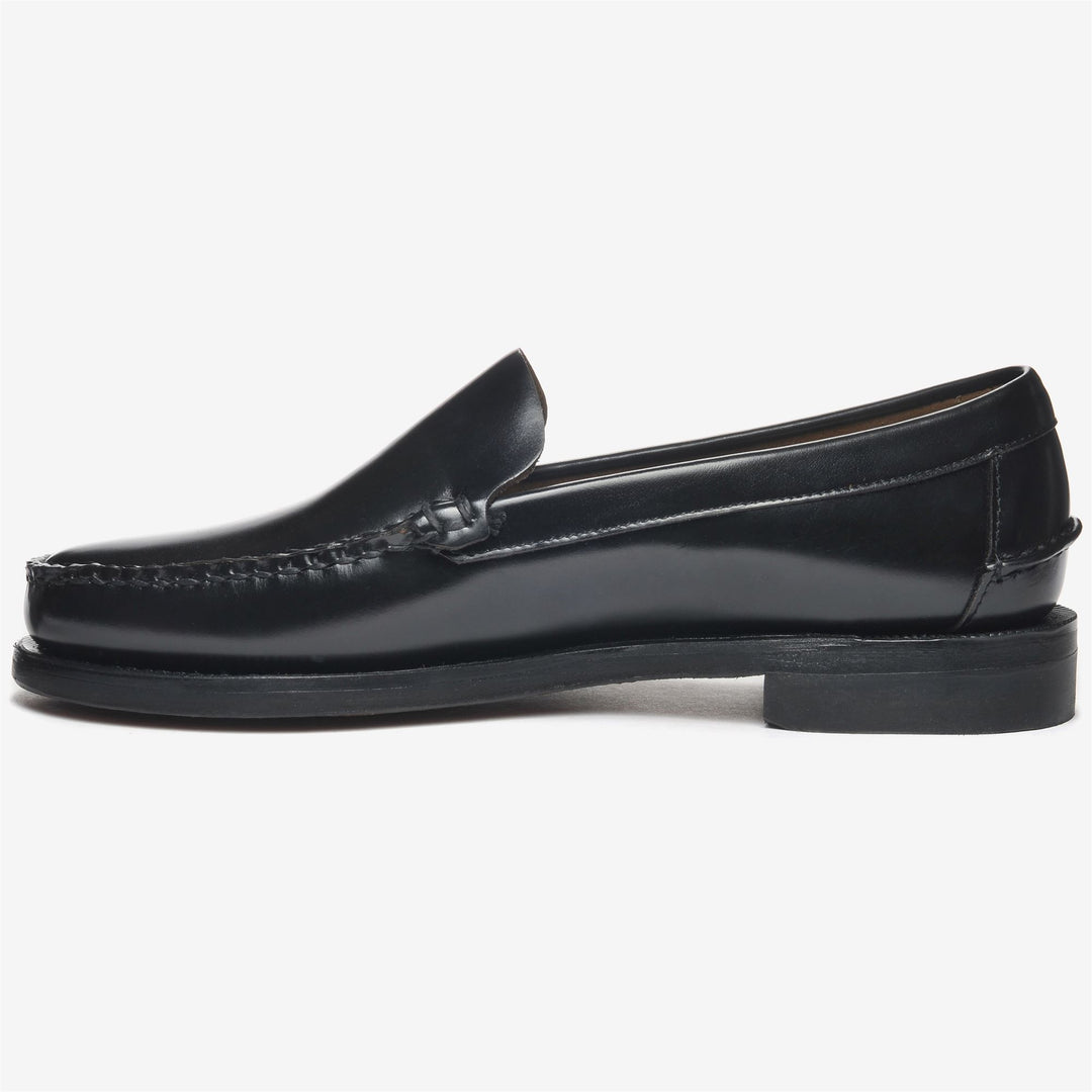 Black Men's Business Leather Moccasin Loafers main
