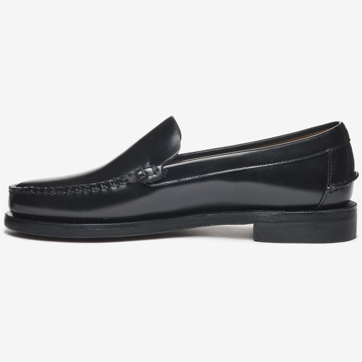 Black Men's Business Leather Moccasin Loafers 3
