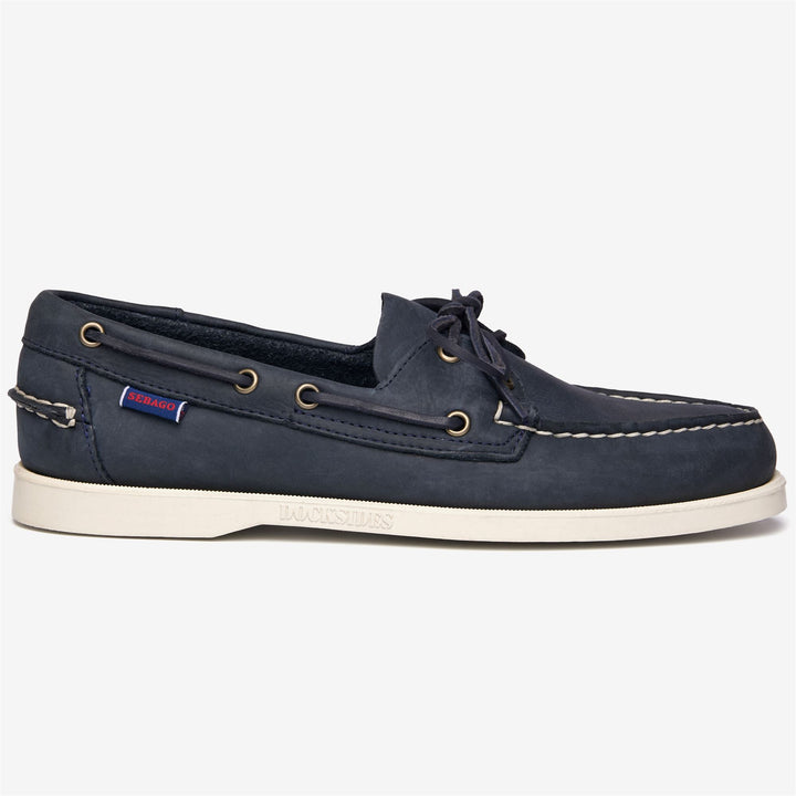 Navy Blue Men's Yachting Moccasin Boat Shoes 1