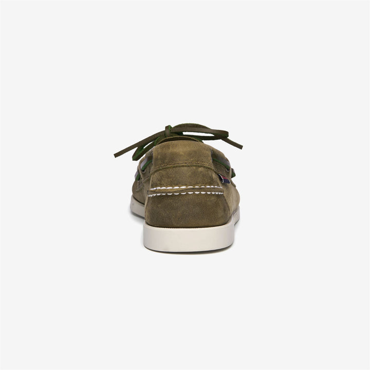 Military Green Men's Nautical Moccasin Boat Shoes 5