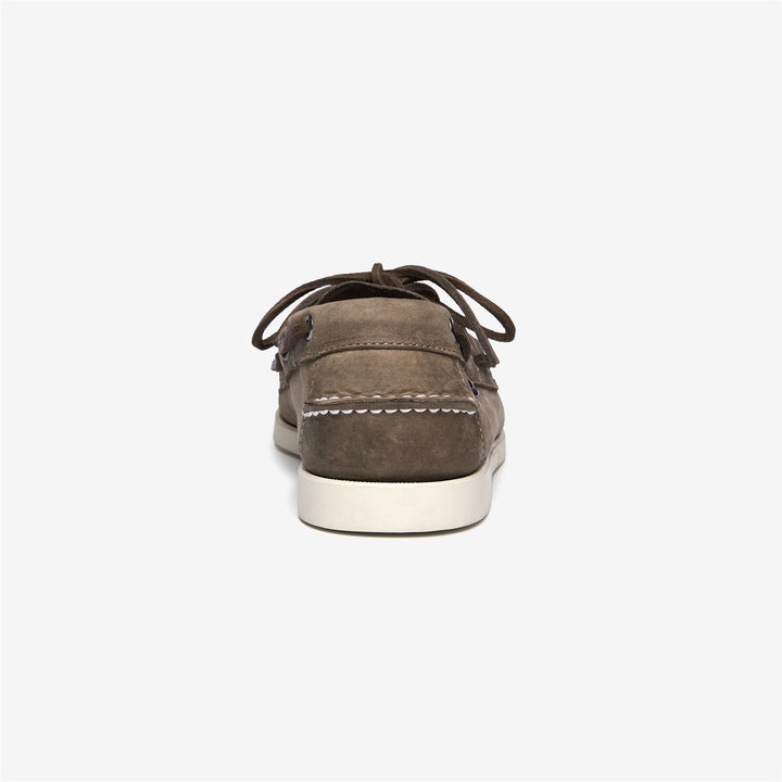 Dark Grey Men's Yachting Moccasin Boat Shoes with Leather Upper 5