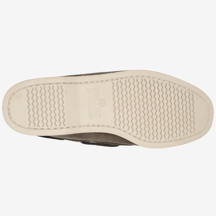 Mocassini da Barca Uomo Grigio Scuro con Tomaia in Pelle 2