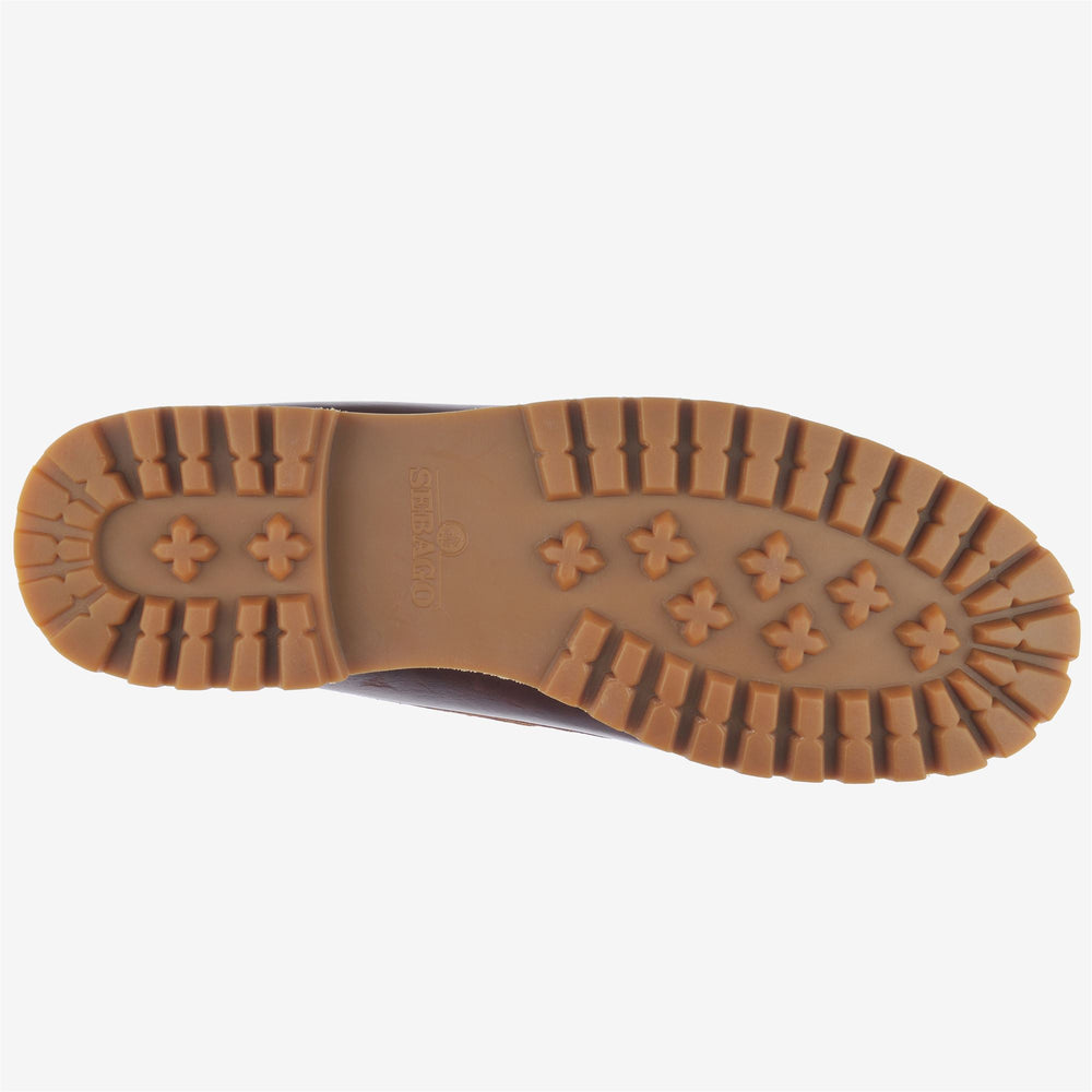 Mocasín de cuero marrón canela para hombre para el tiempo libre 02