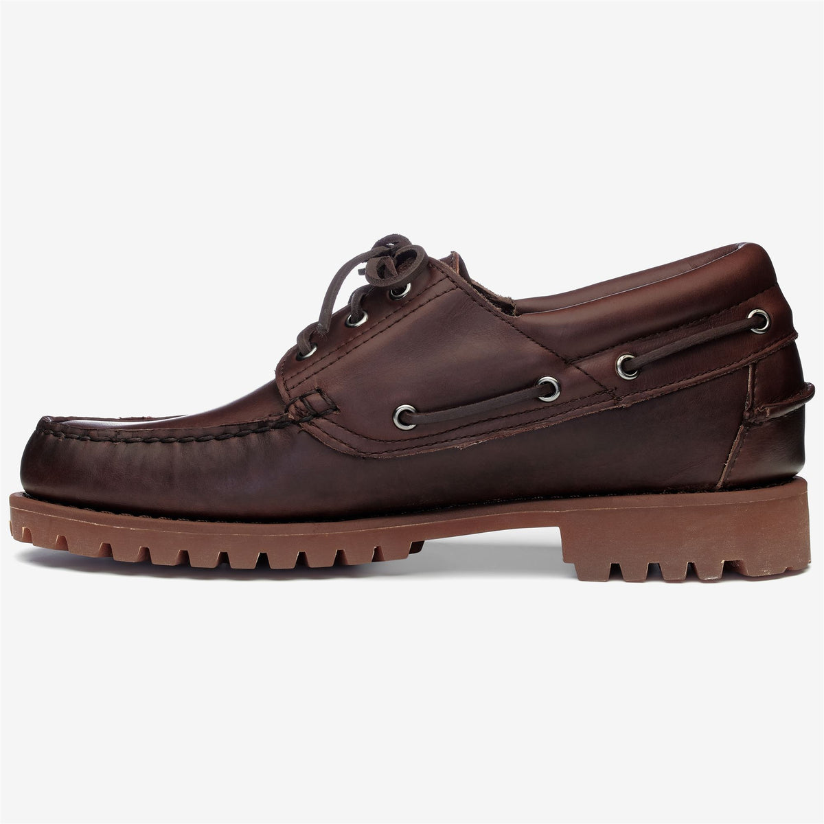 Brown Men's Leather Boat Shoe