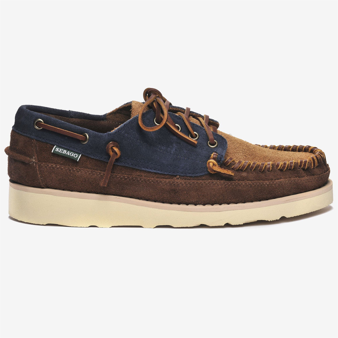 Navy brown Men's Handcrafted Outdoor Moccasin Footwear 01