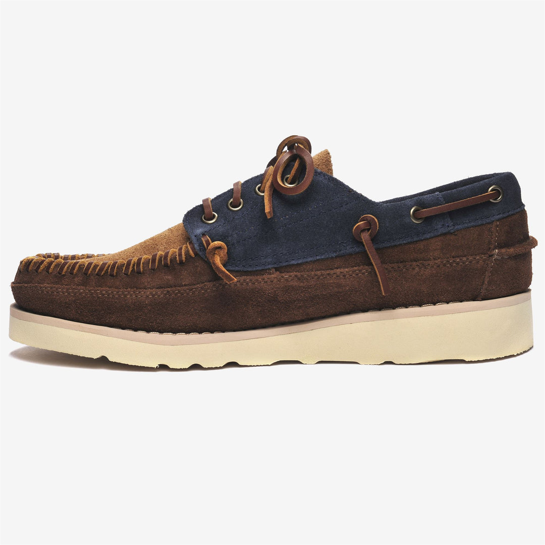 Navy brown Men's Handcrafted Outdoor Moccasin Footwear main