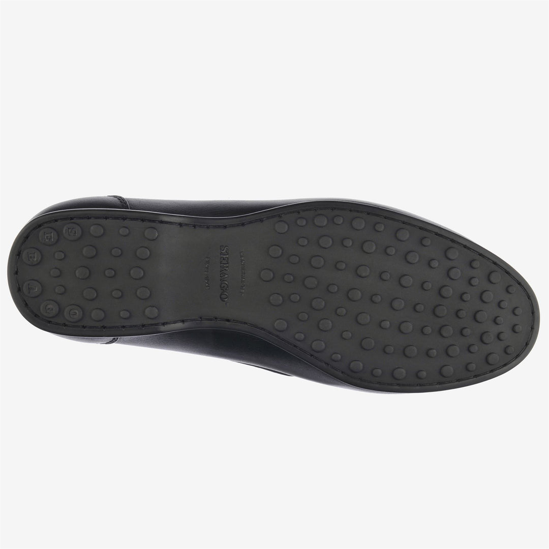 Mocasines de conducción negros de piel para hombre con suela antideslizante main