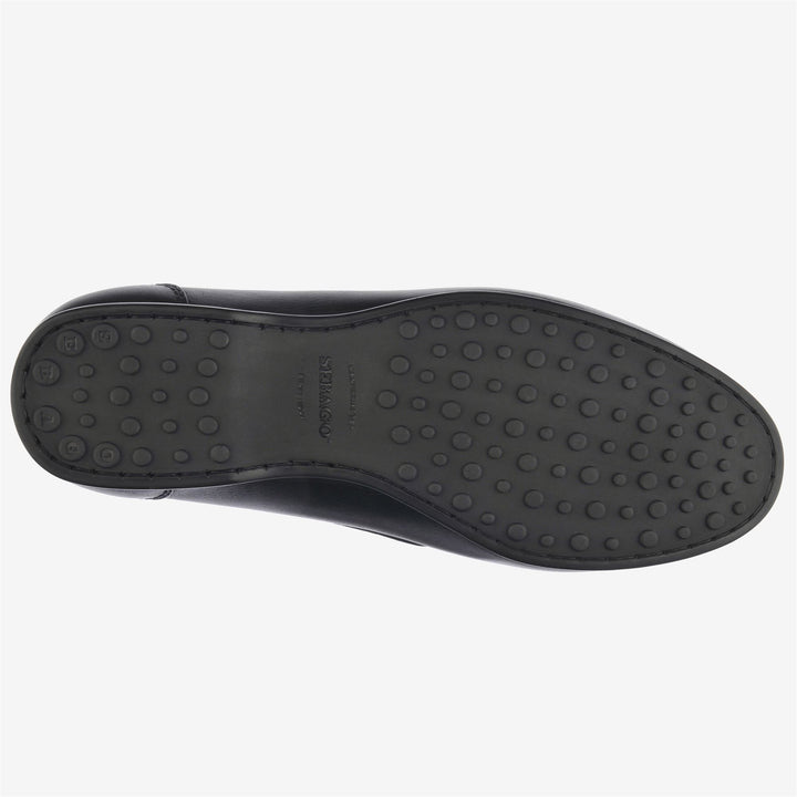 Mocasines de conducción negros de piel para hombre con suela antideslizante 2