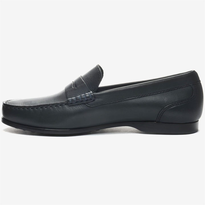 Mocassini da Guida in Pelle Uomo Blu Navy con Suola Antiscivolo 3