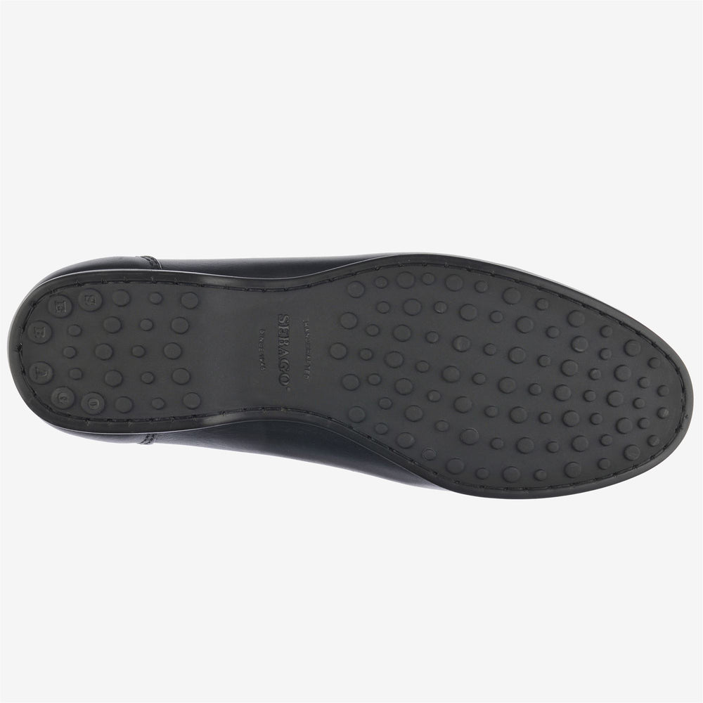 Navy Blue Men's Leather Driving Moccasins with Anti-Slip Sole 02