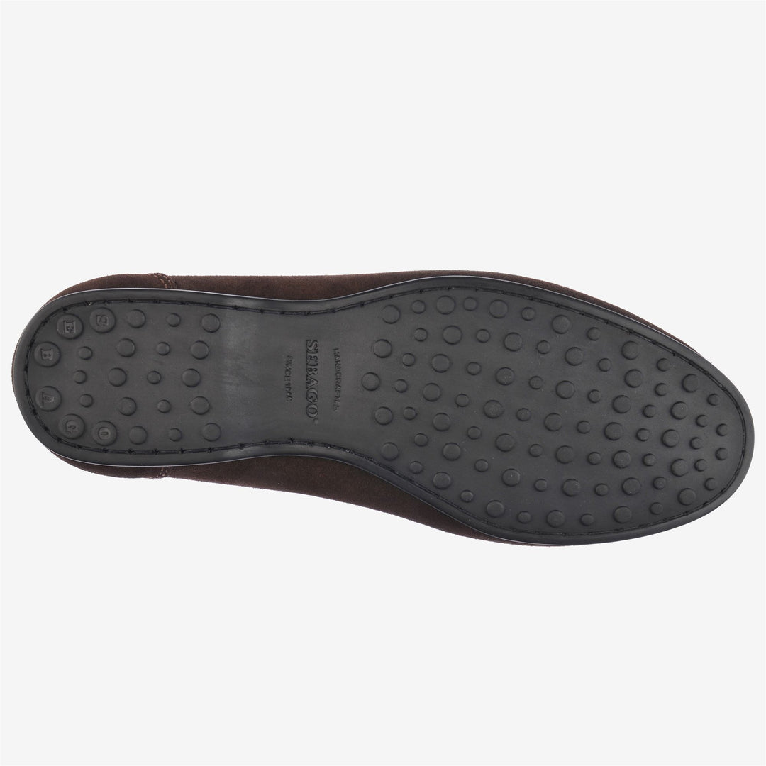 Brown Men's Suede Driving Moccasins with Anti-Slip Sole main