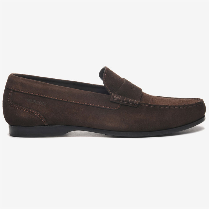 Brown Men's Suede Driving Moccasins with Anti-Slip Sole 1