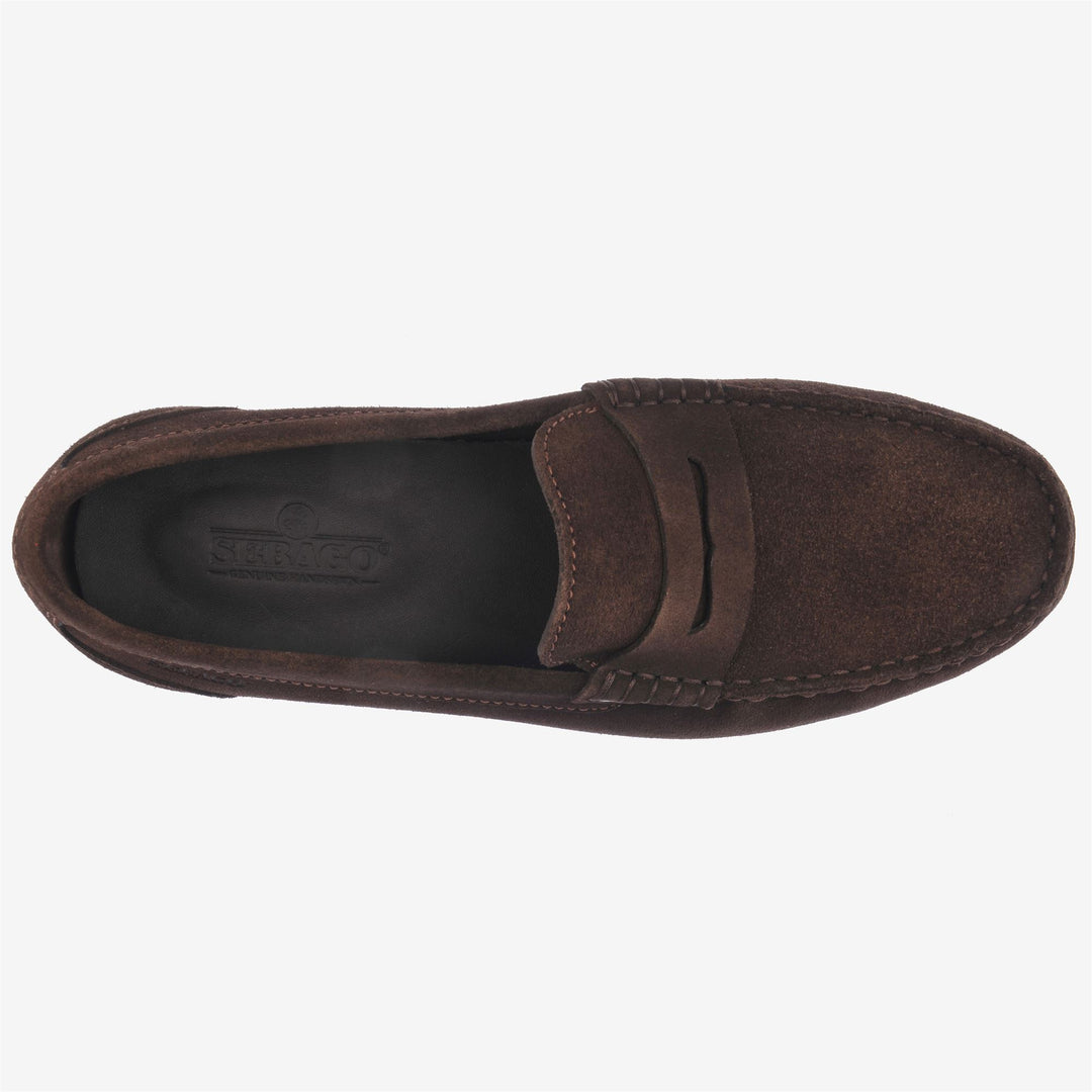 Brown Men's Suede Driving Moccasins with Anti-Slip Sole main