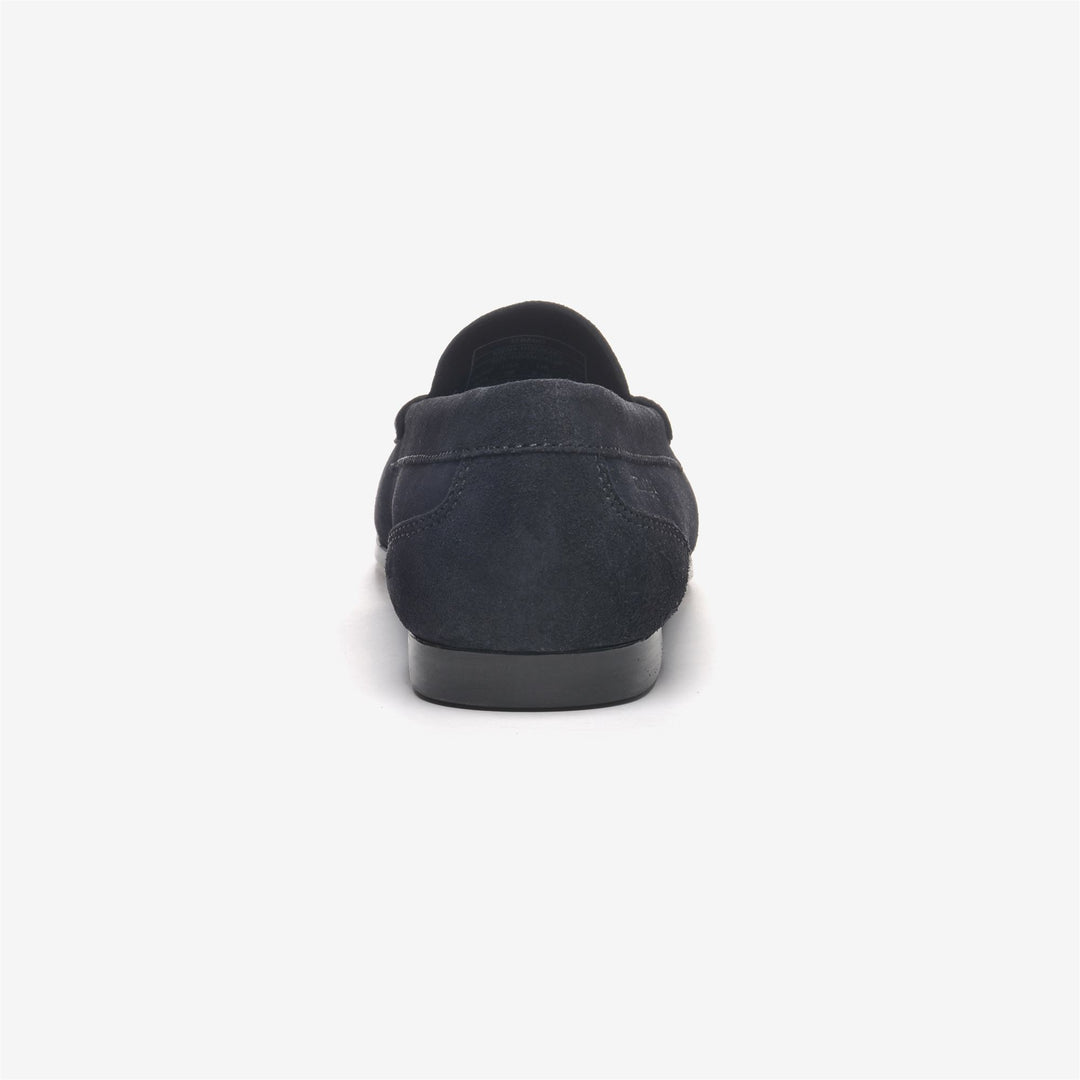 Navy Blue Men's Suede Driving Moccasins with Anti-Slip Sole main