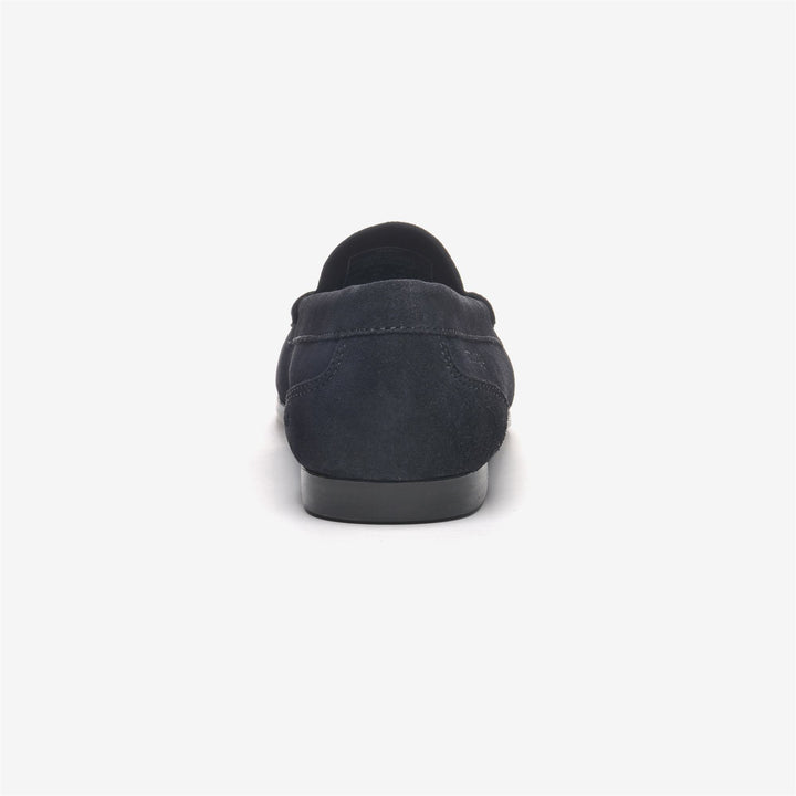 Navy Blue Men's Suede Driving Moccasins with Anti-Slip Sole 5