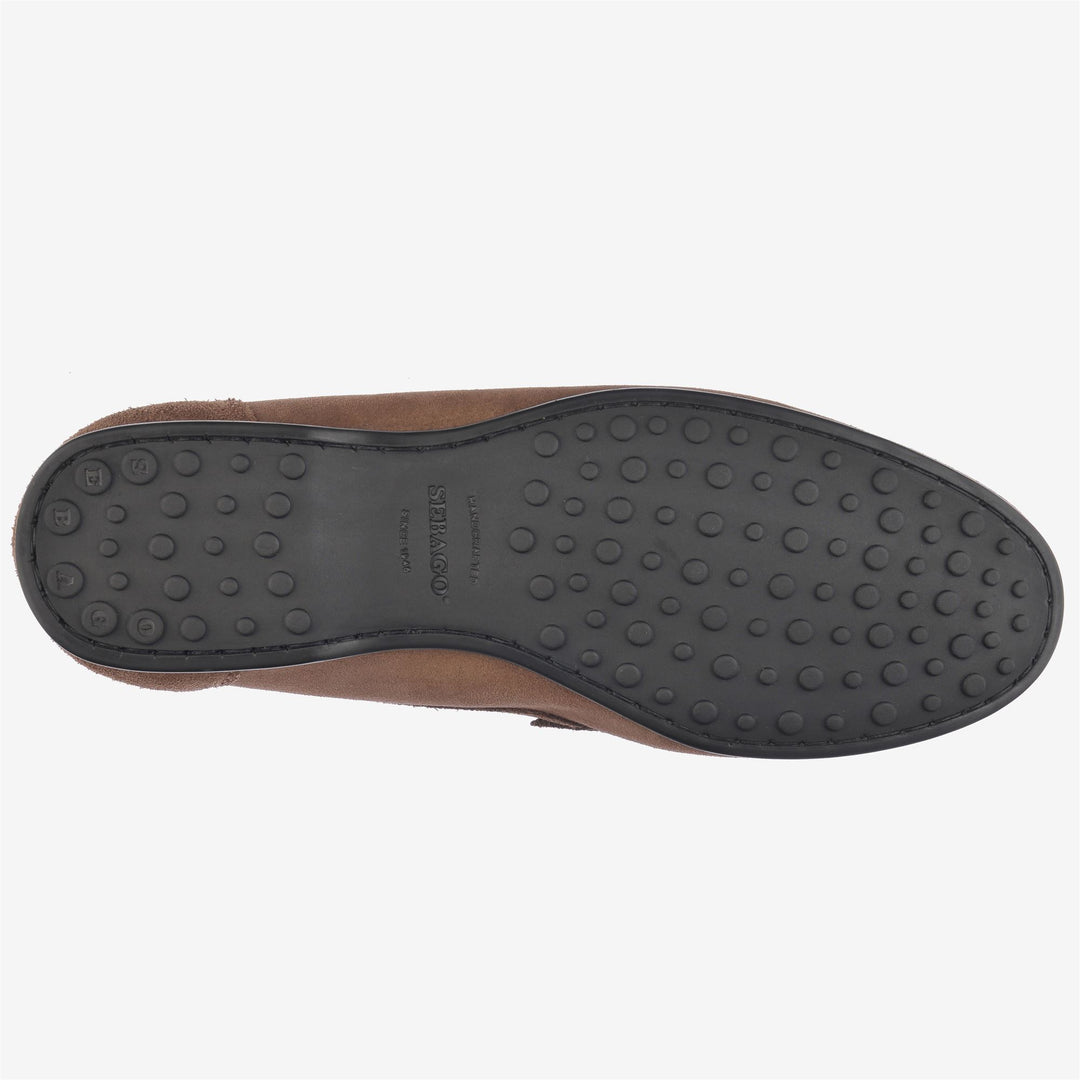 Mocassini da Guida in Suede Uomo Marrone Mandorla main