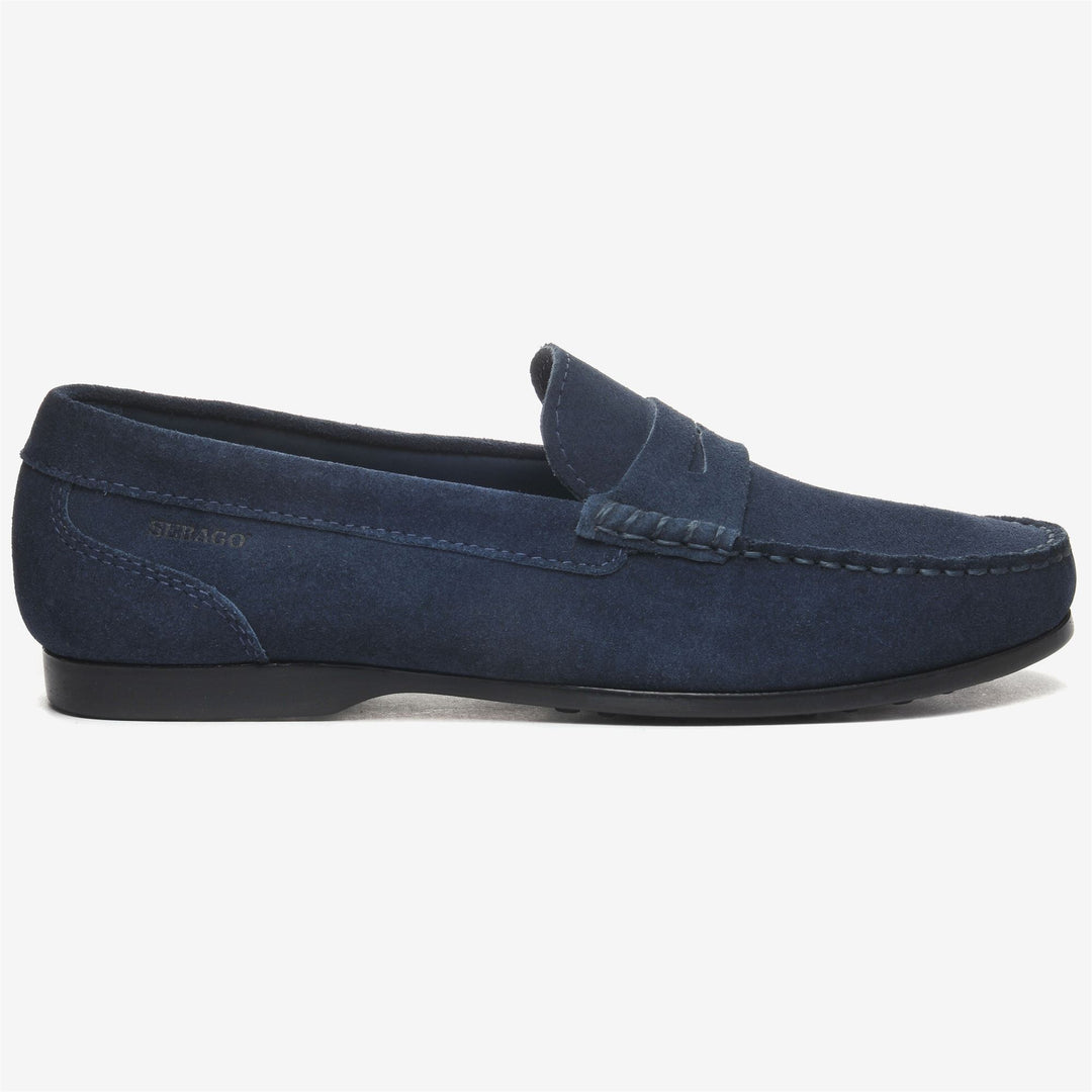 Powder Blue Men's Suede Driving Moccasins 01