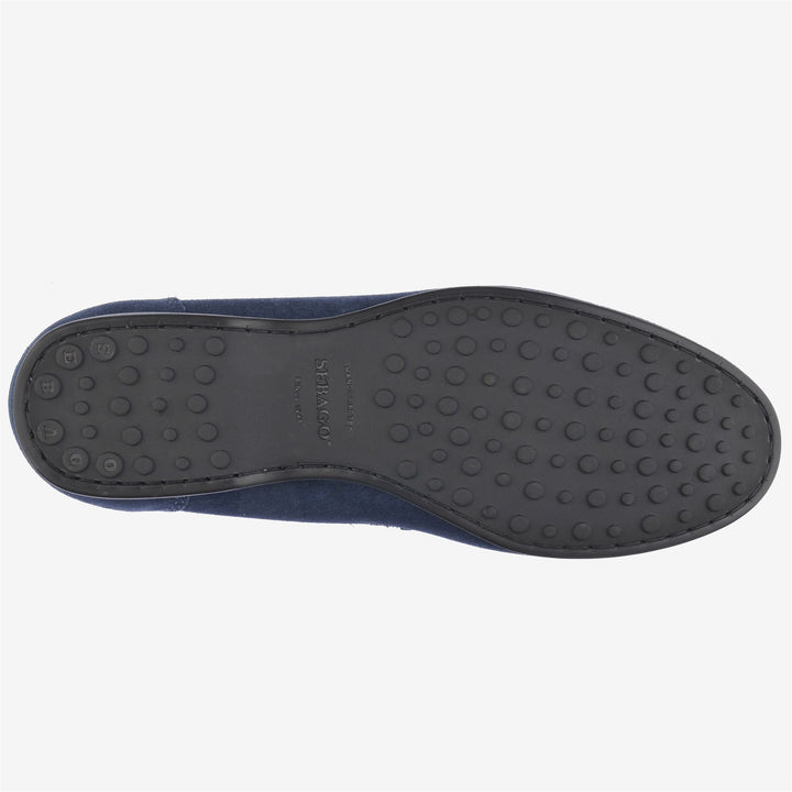 Mocasines de conducción de ante azul claro para hombre 2