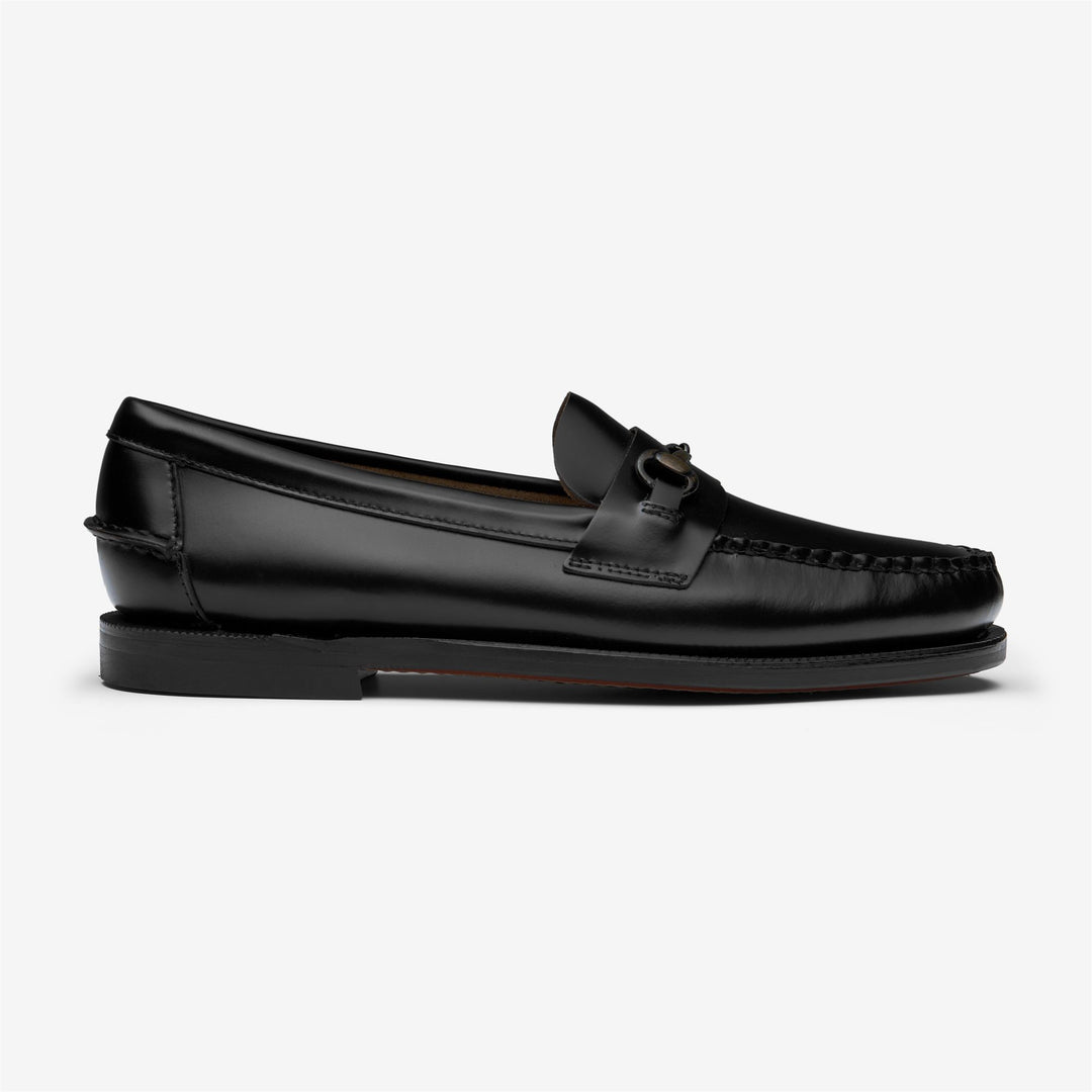Black Women's Leather Moccasin Business Loafers 01