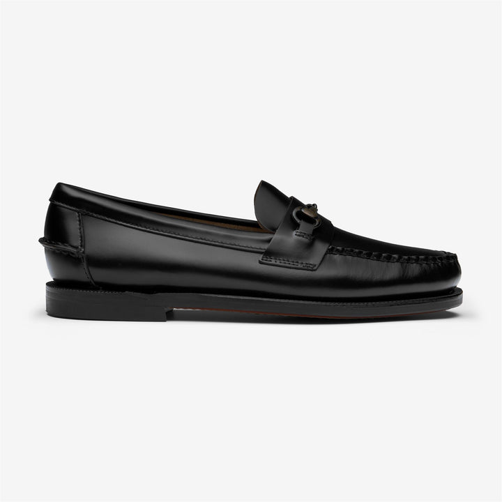 Schwarze Damen Leder Mokassin Business Loafer 1