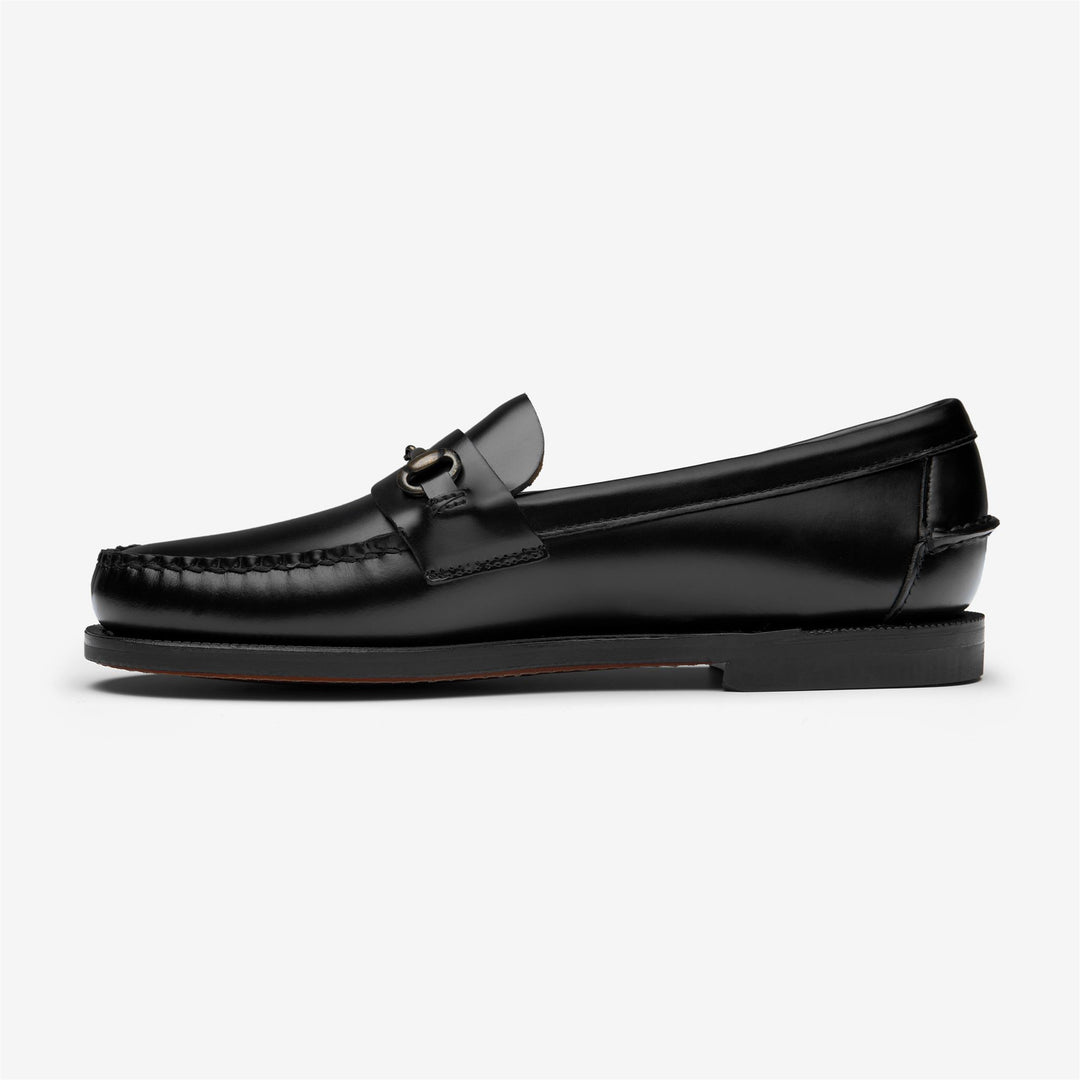Schwarze Damen Leder Mokassin Business Loafer main