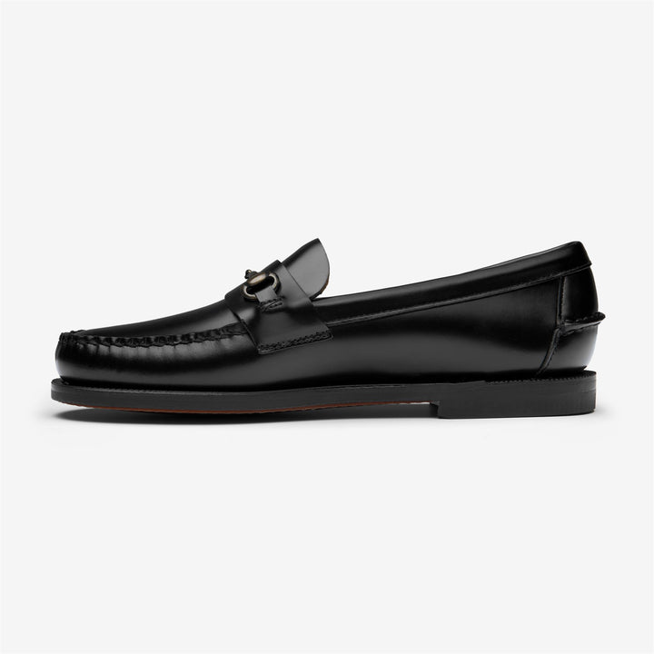 Schwarze Damen Leder Mokassin Business Loafer 3