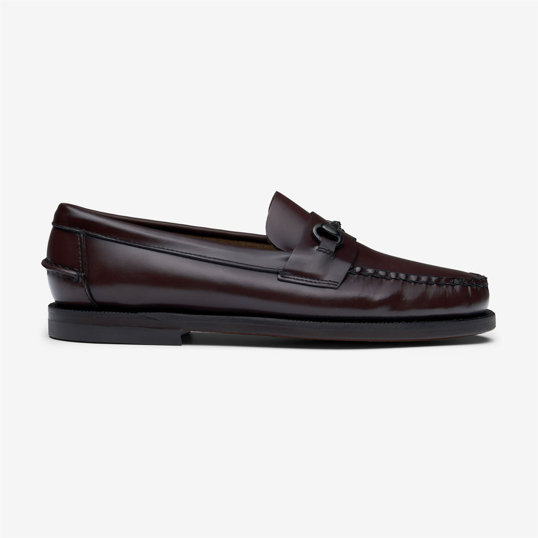 Burgundy Red Women's Leather Moccasin Business Loafers 01