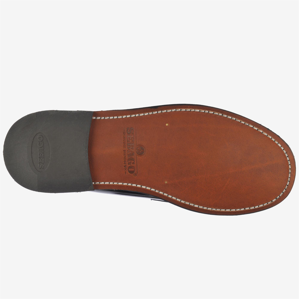 Mocasines de negocios de cuero color burdeos para mujer 02